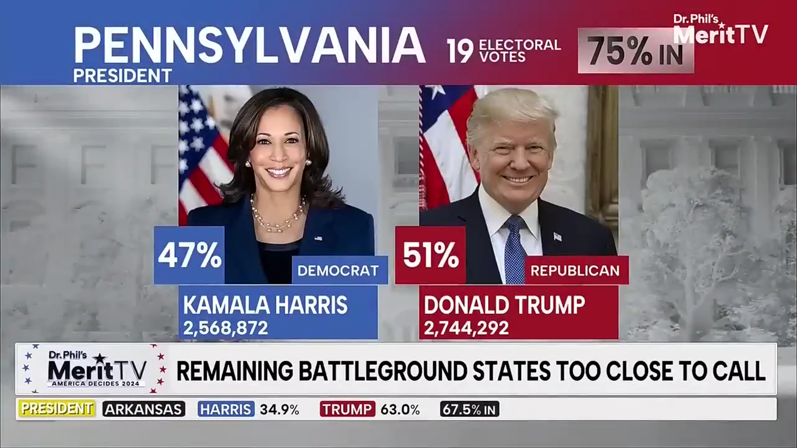 MERIT TV election graphics